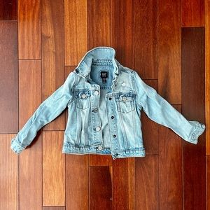 gap gently worn denim jacket size 5
